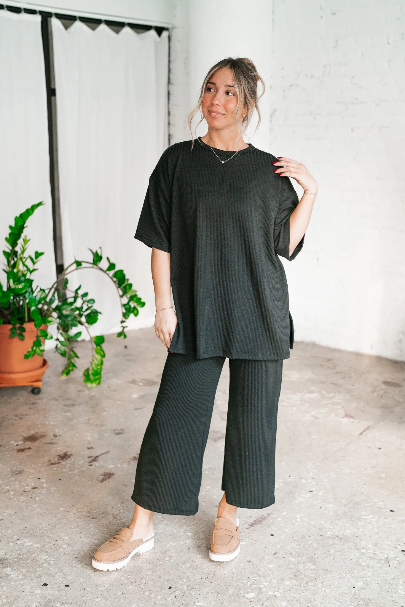 Always Cozy Ribbed Set - Top