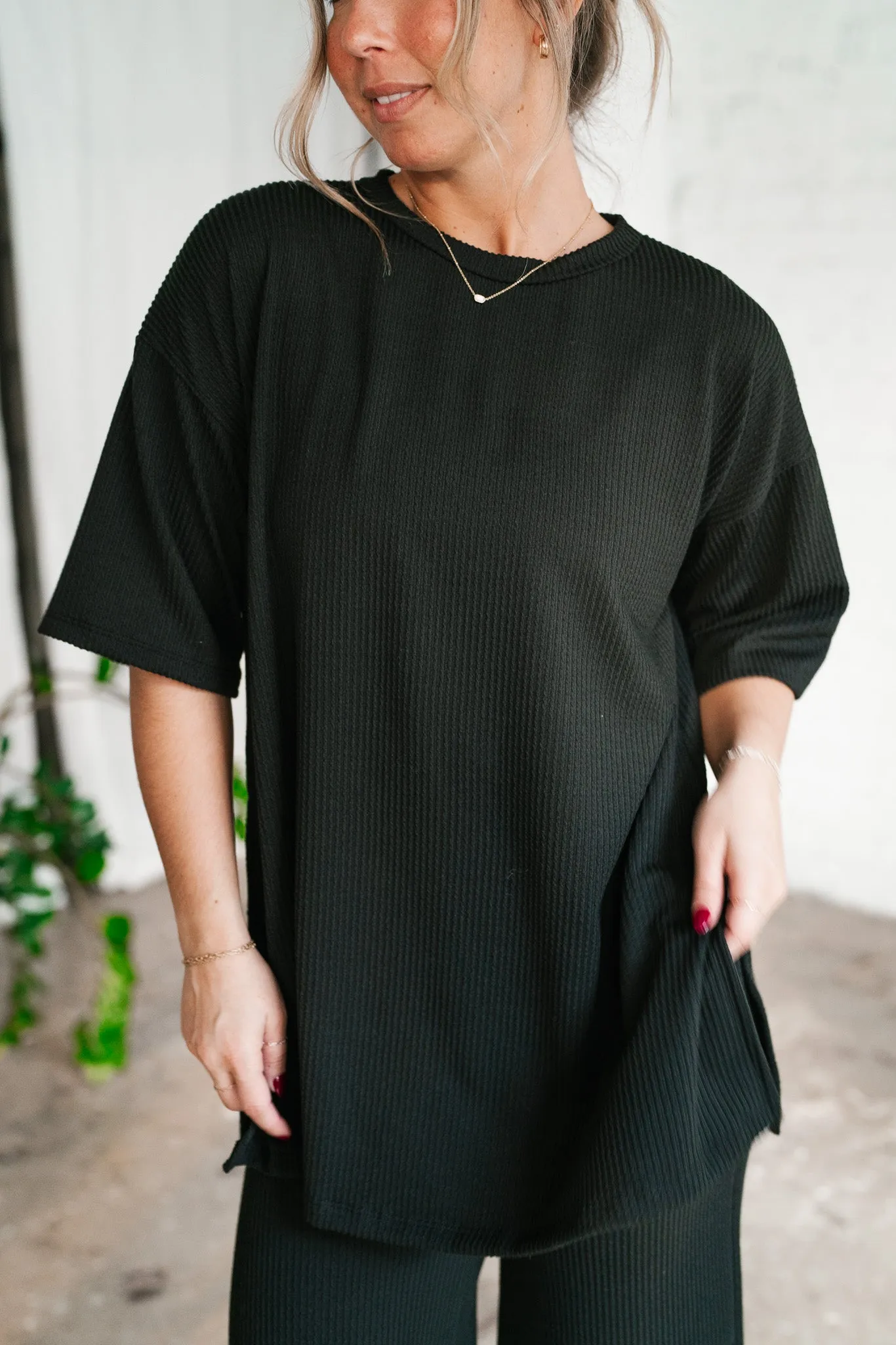 Always Cozy Ribbed Set - Top