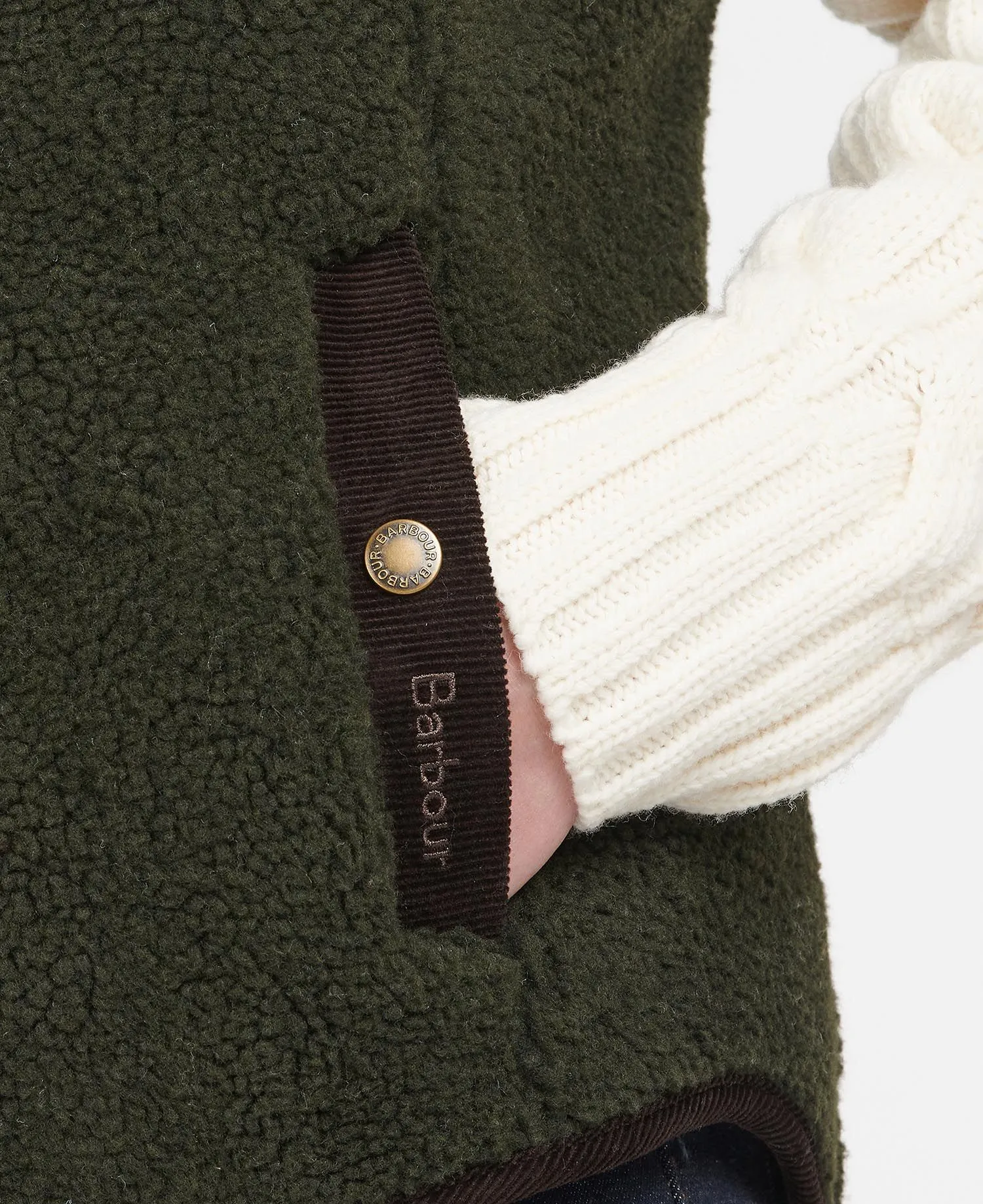Barbour Burford Fleece Olive/Classic