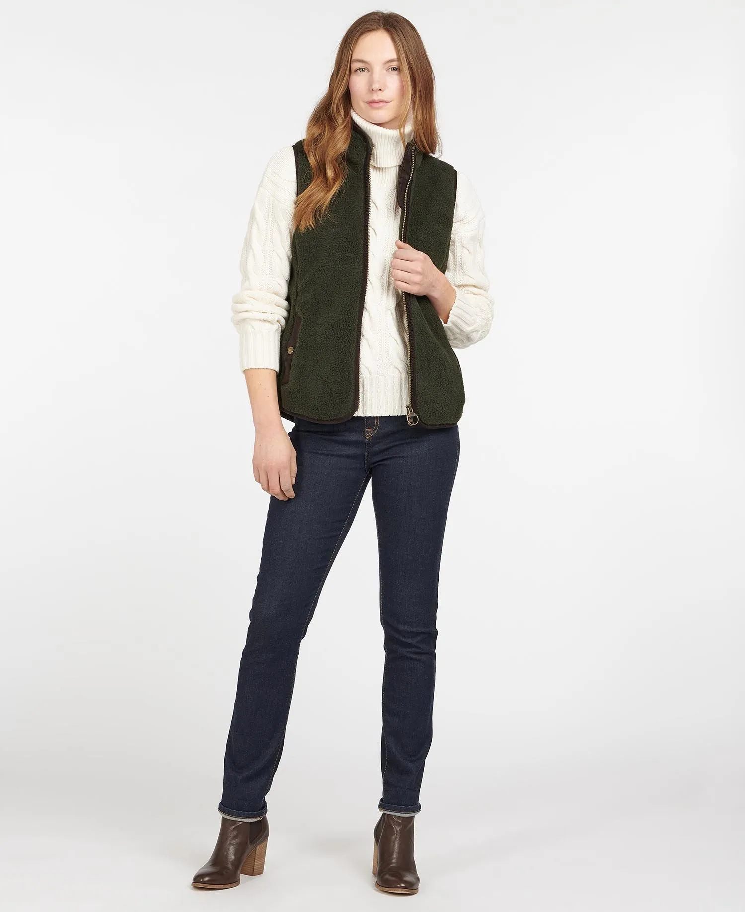 Barbour Burford Fleece Olive/Classic