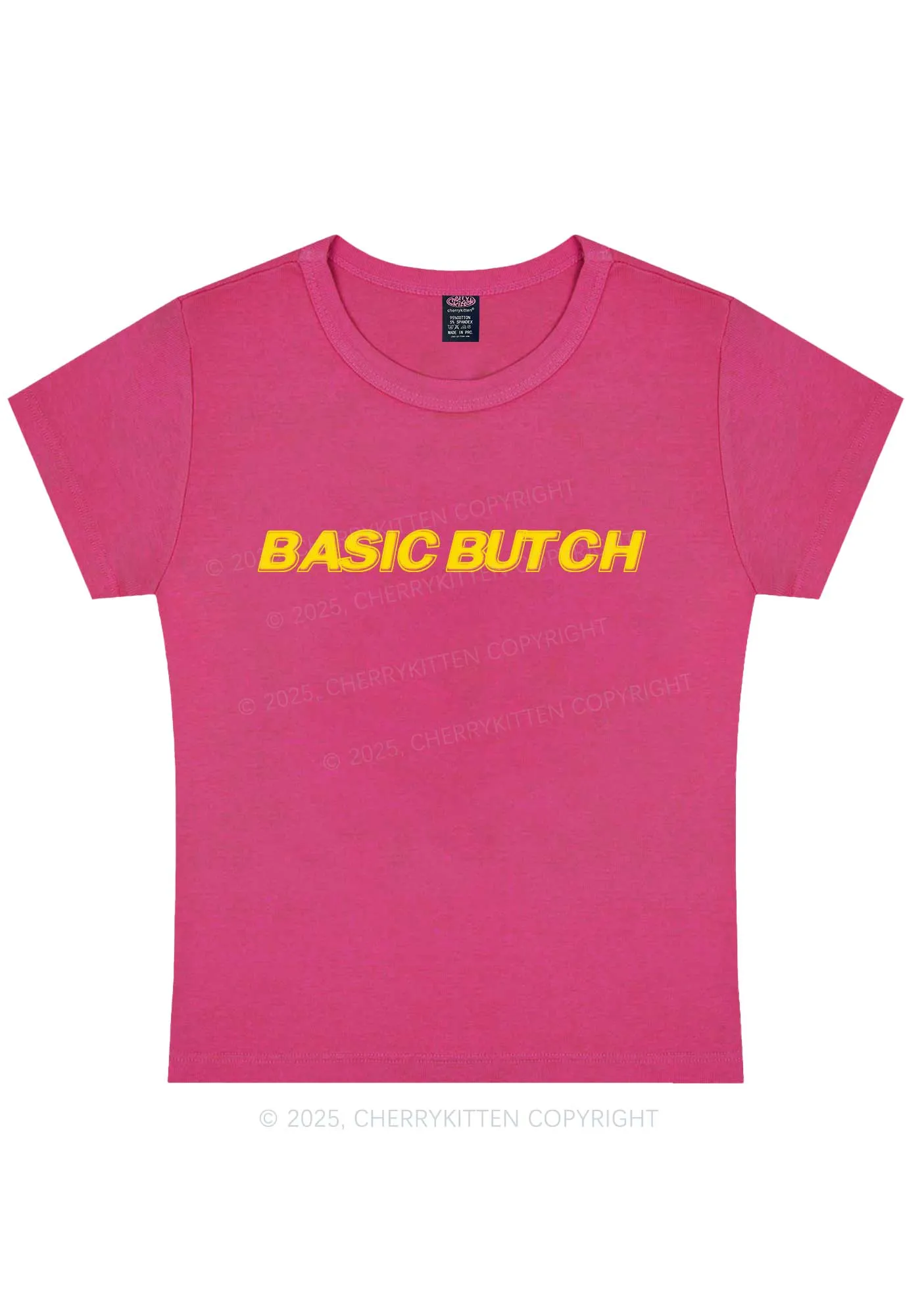 Basic Butch Y2K Baby Tee Cherrykitten