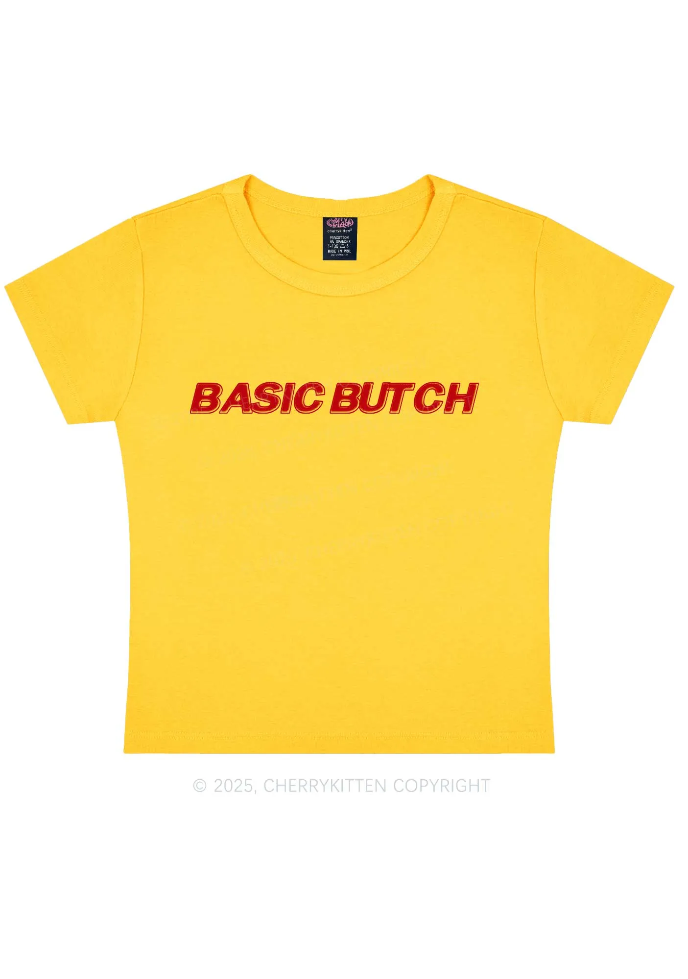 Basic Butch Y2K Baby Tee Cherrykitten