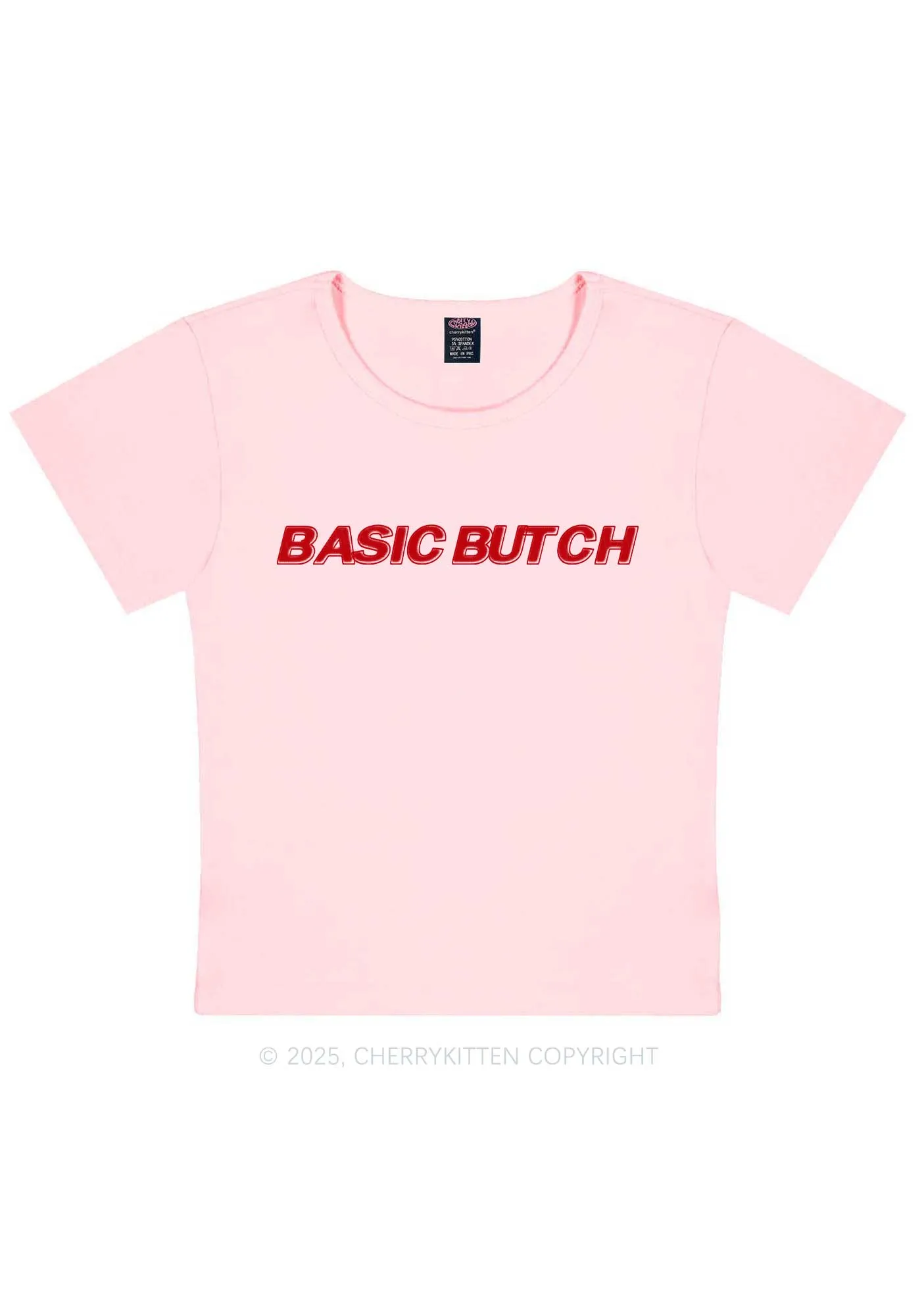 Basic Butch Y2K Baby Tee Cherrykitten