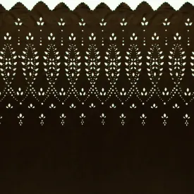 Bordered Suede Knit - AIYANA - 003 - Chocolate