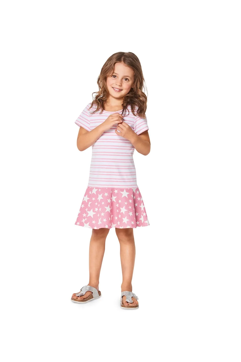 Burda Pattern 9341 Child's Summer Jersey Dresses (2-7)