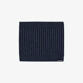 Cache-cou en tricot marine-gris, bébé || Navy-gray knitted neck warmer, baby