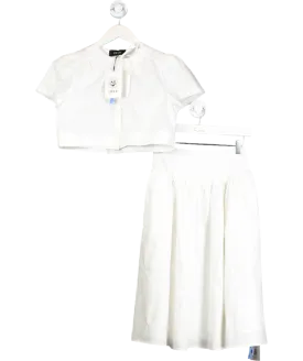 Cider White Floral Embroidered Co-ord UK XS