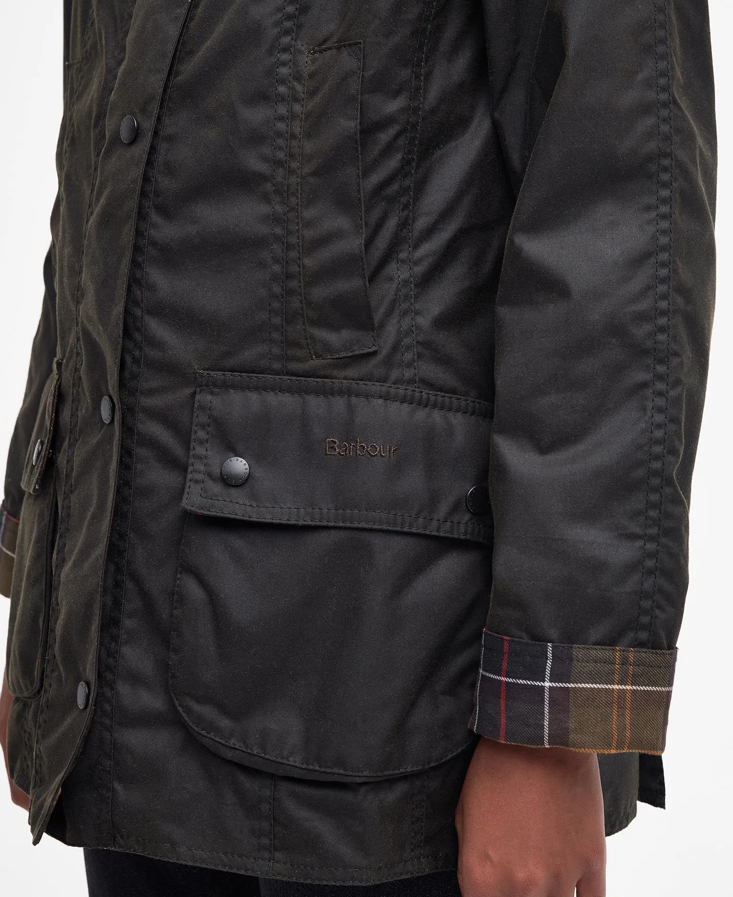 Classic Beadnell Wax Jacket (Olive)