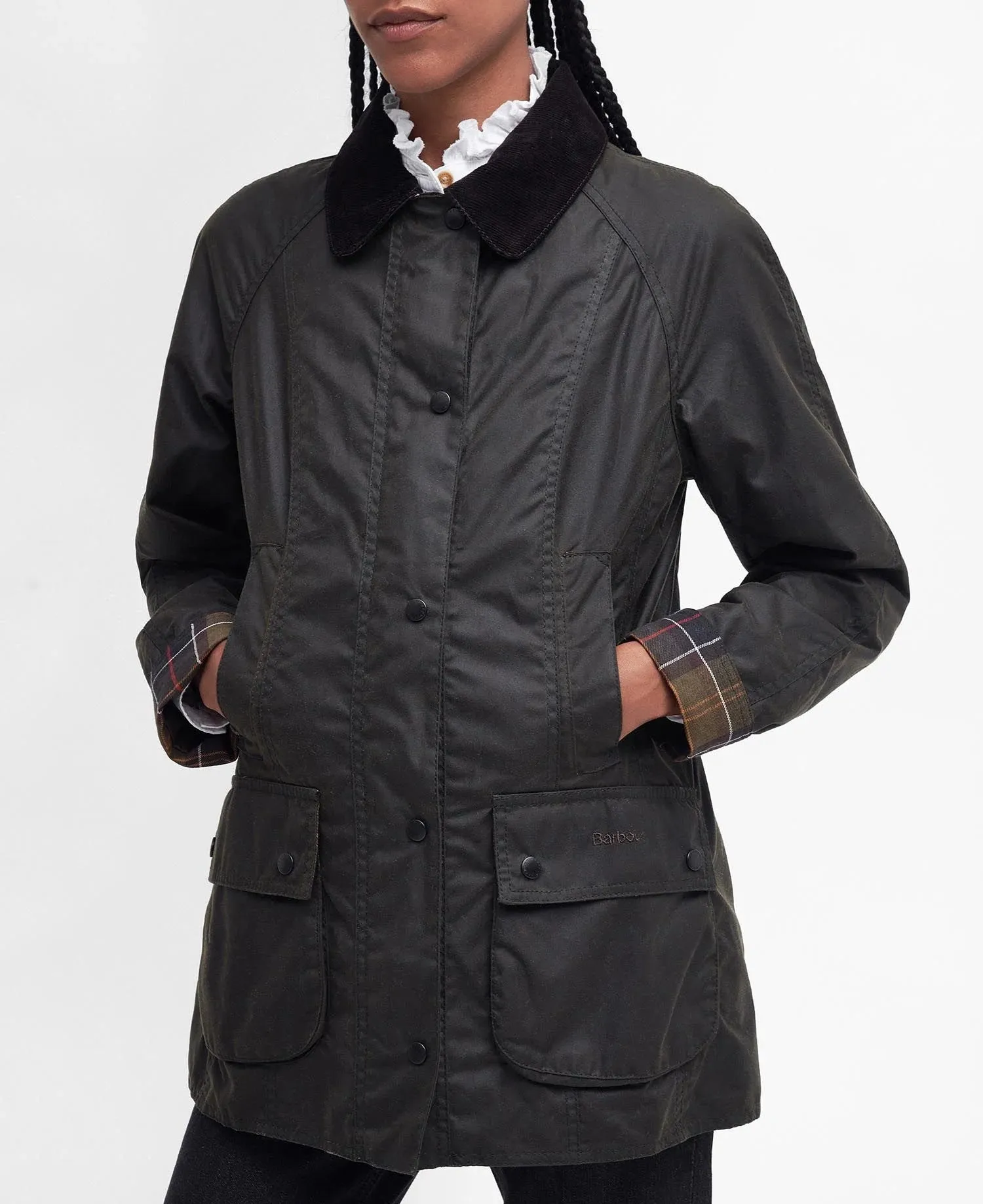 Classic Beadnell Wax Jacket (Olive)