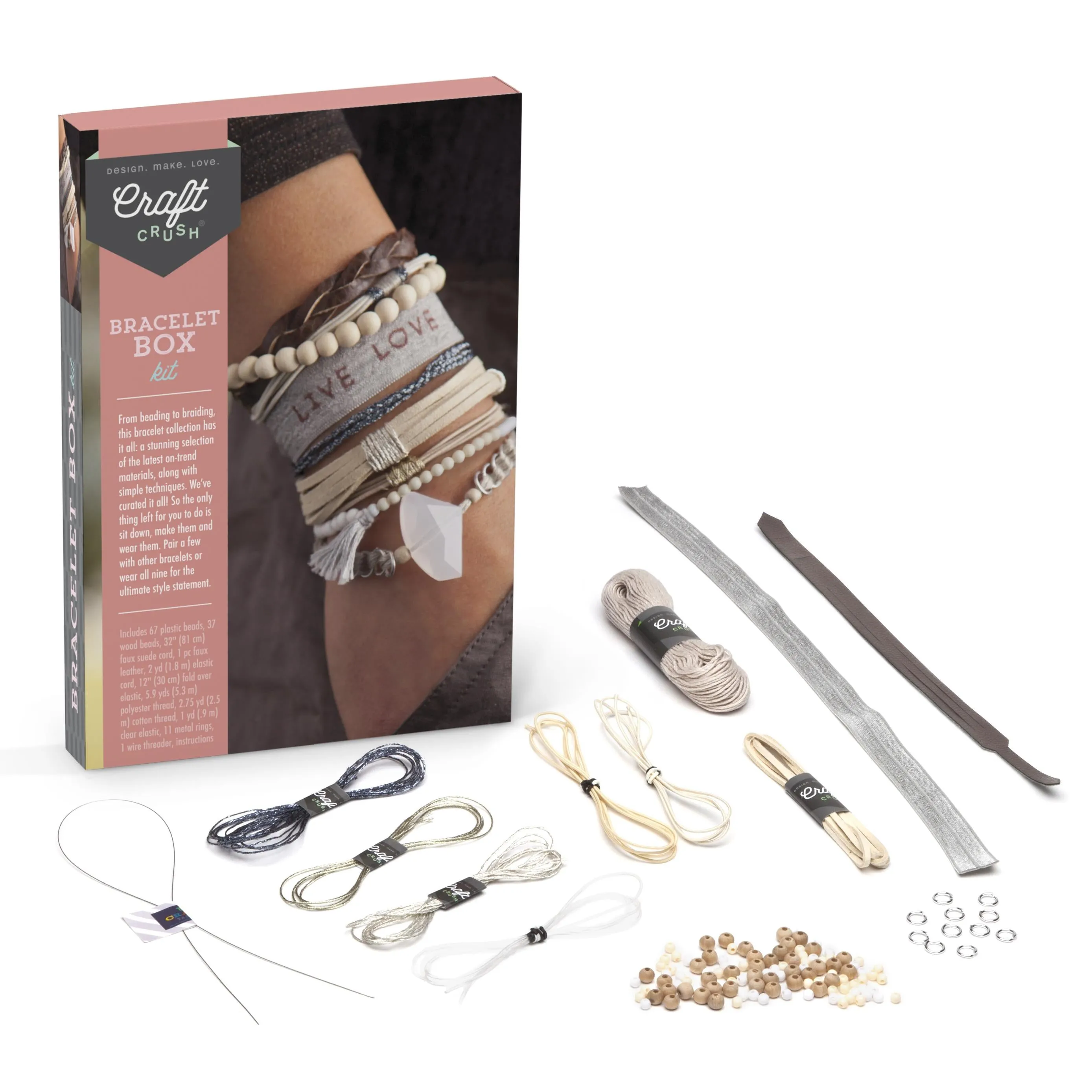 Craft Crush Bracelet Box Kit - Neutral Colors