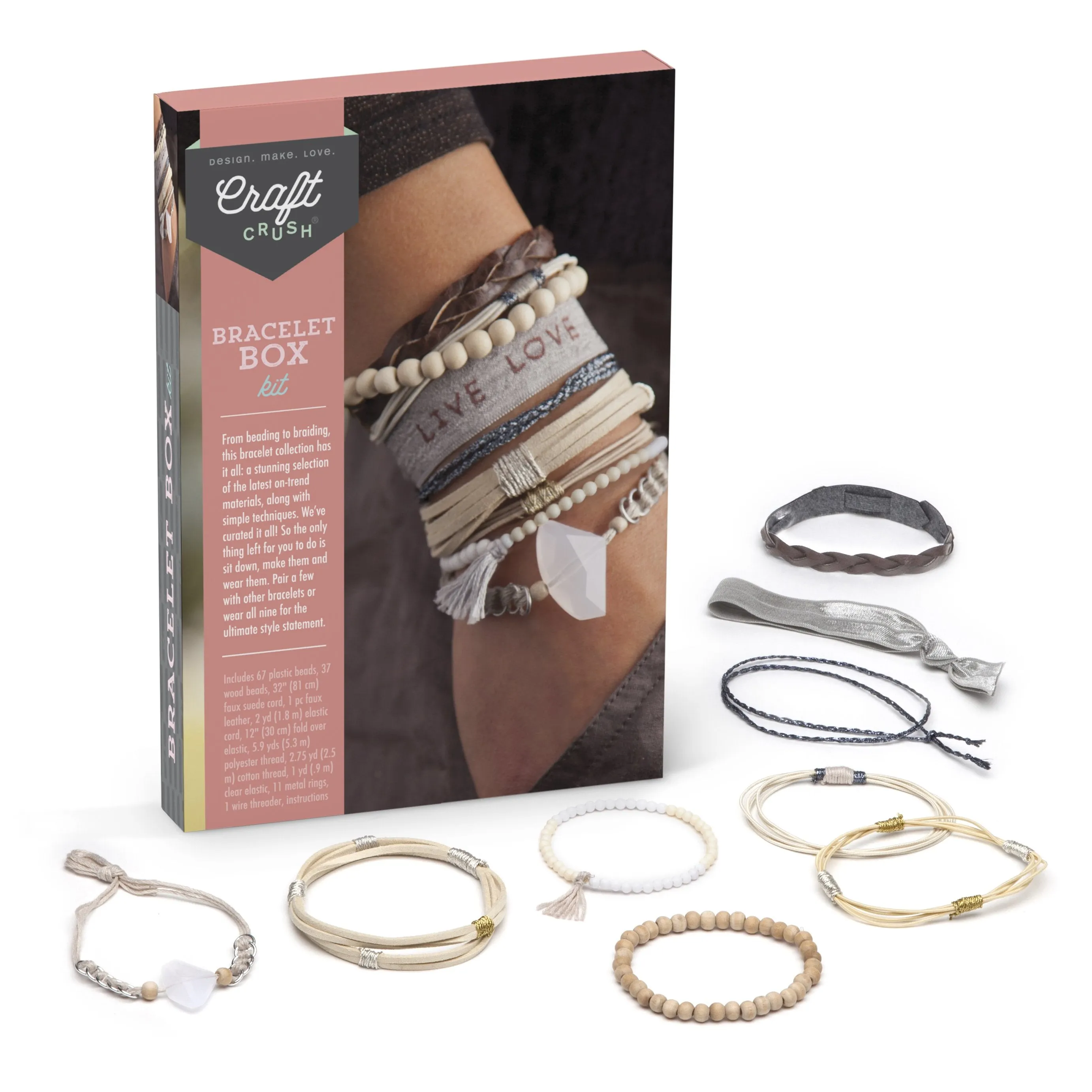 Craft Crush Bracelet Box Kit - Neutral Colors