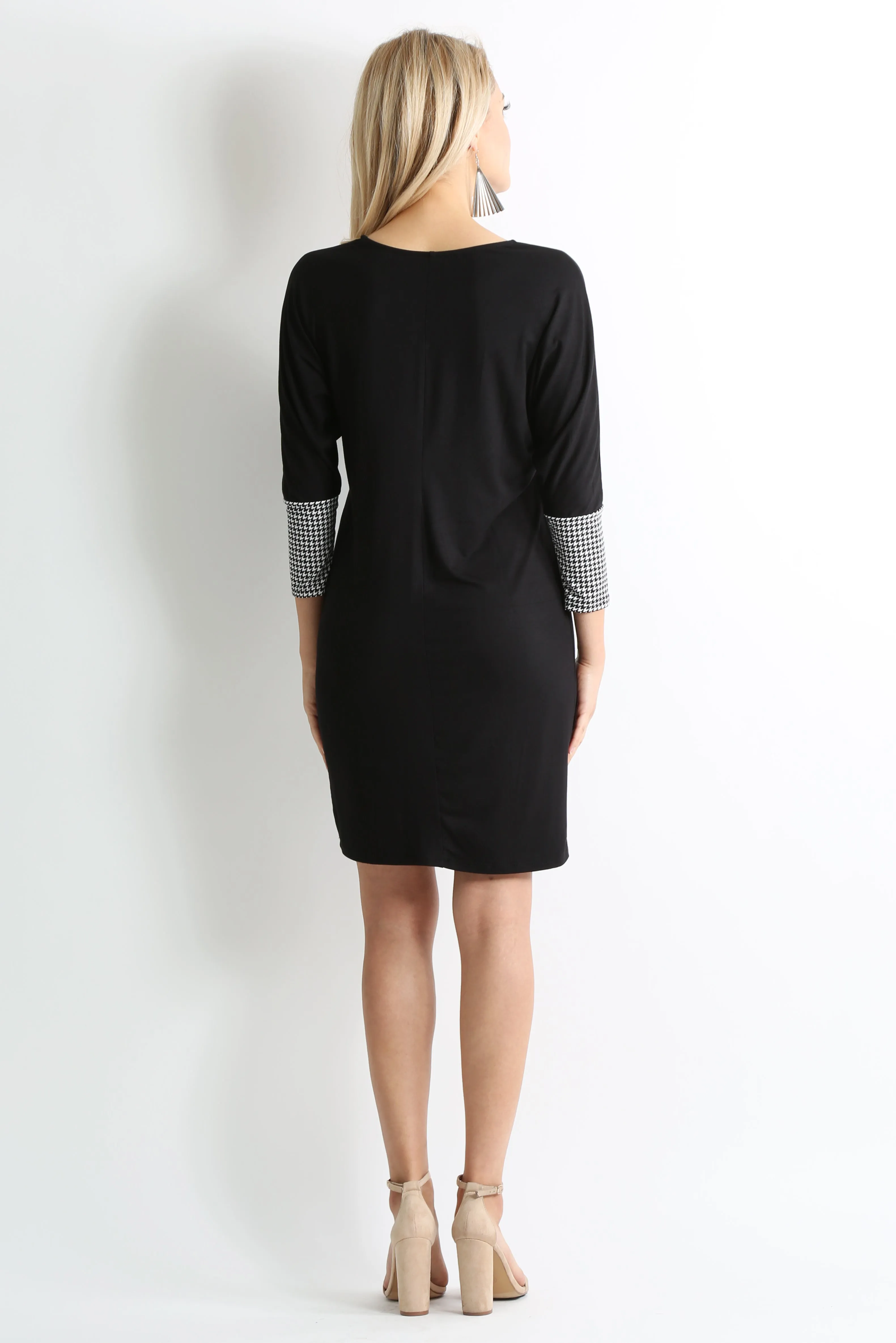 Daringly Dolman Contrast Dress