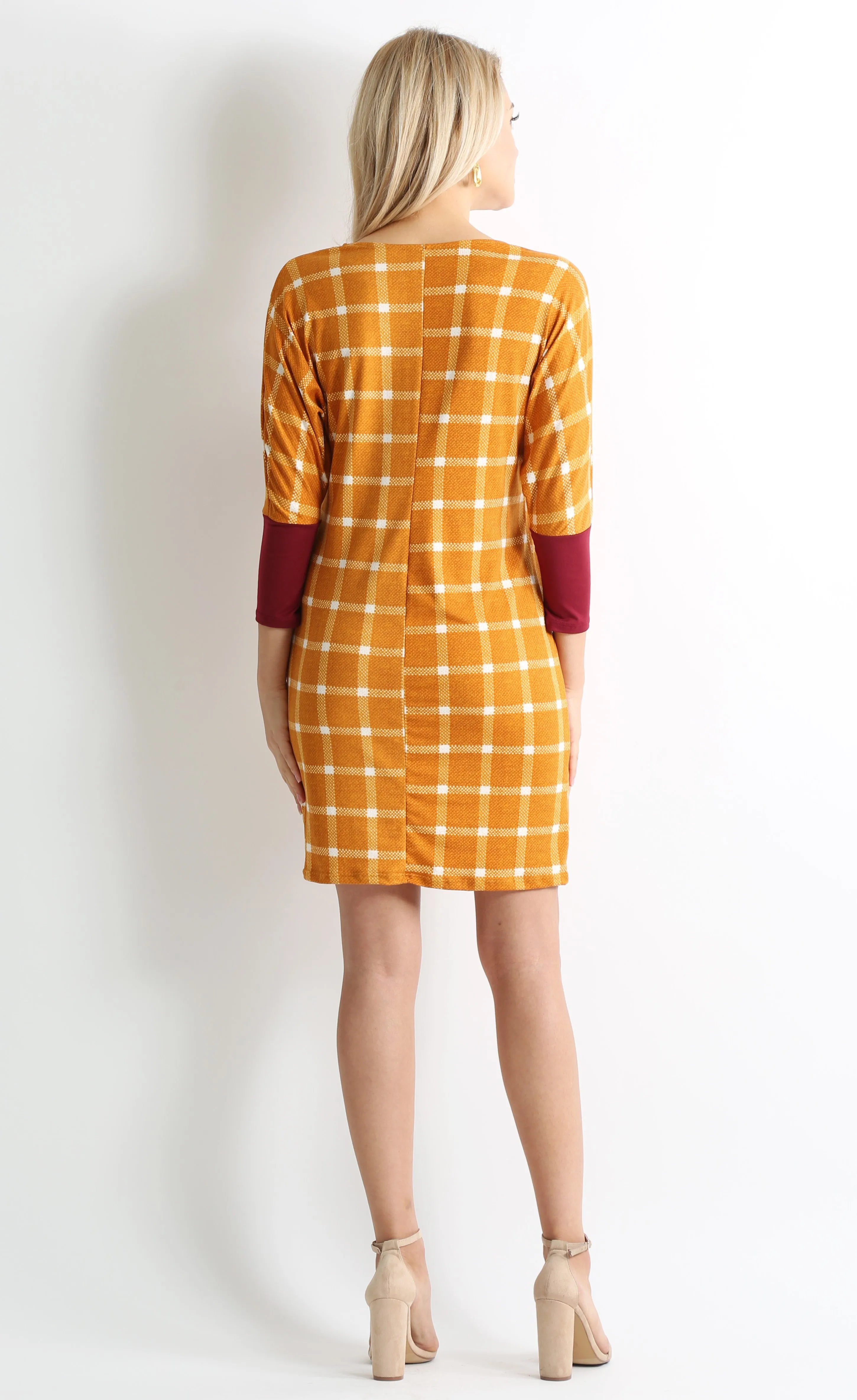 Daringly Dolman Contrast Dress