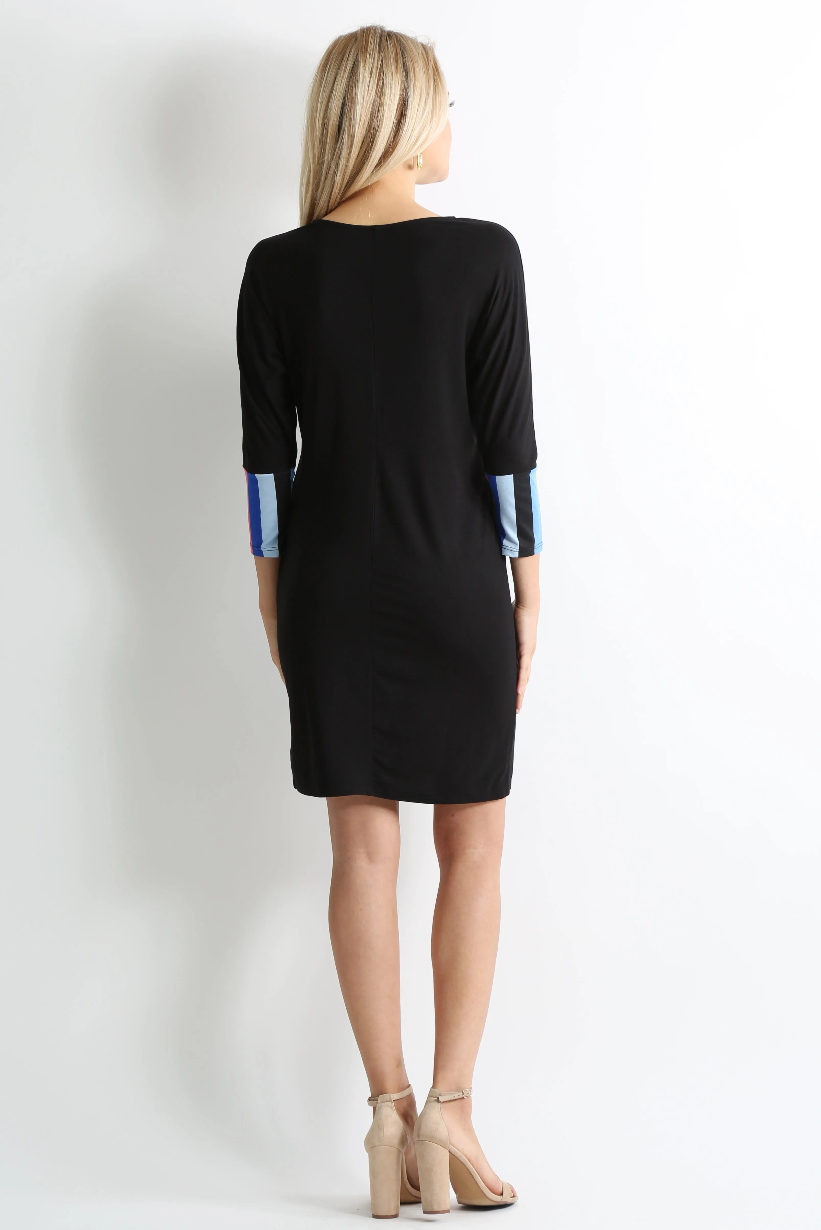 Daringly Dolman Contrast Dress