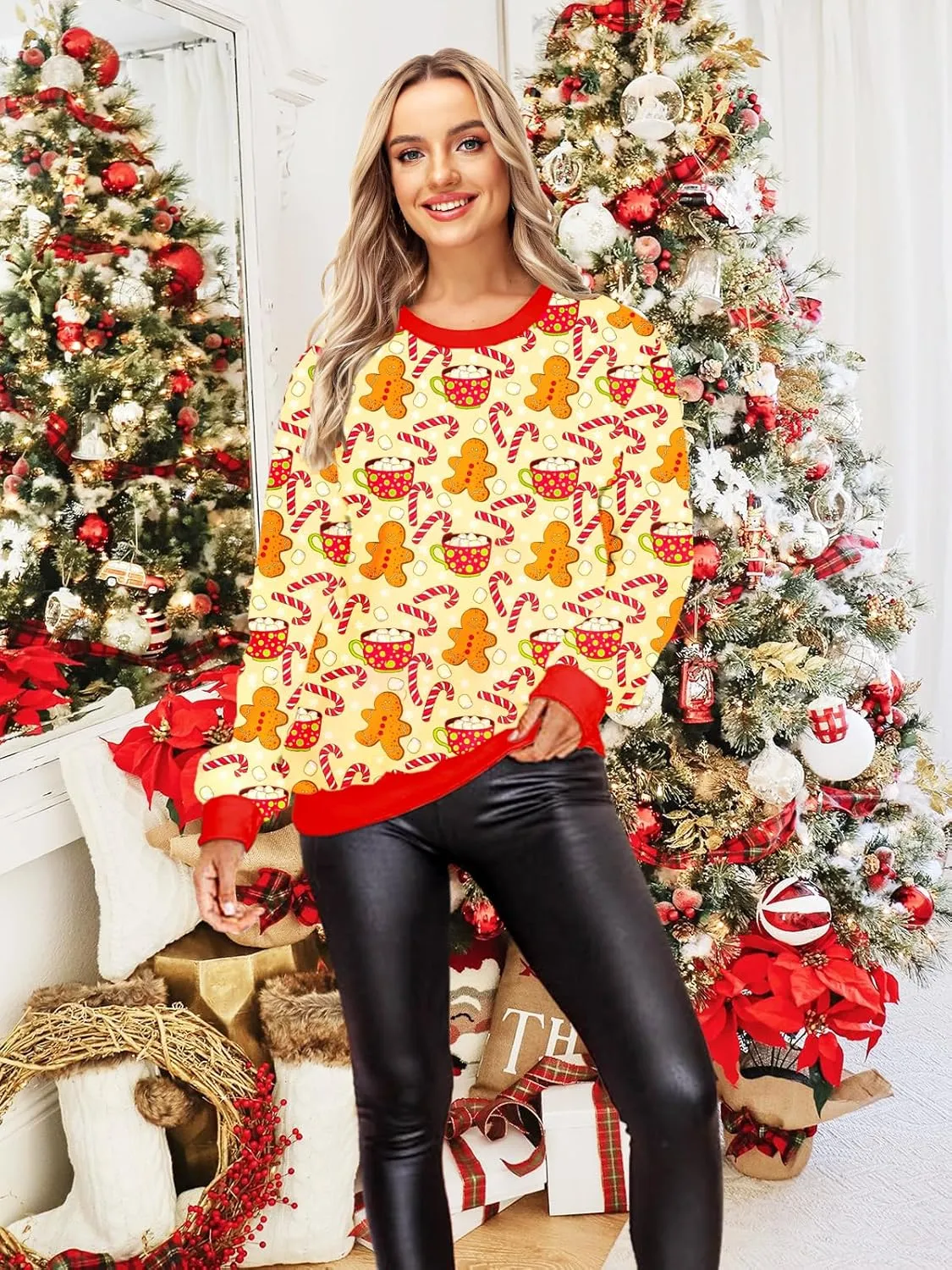 Deerose Women Mardi Gras Sweatshirts St Patricks Long Sleeve Print Shirts