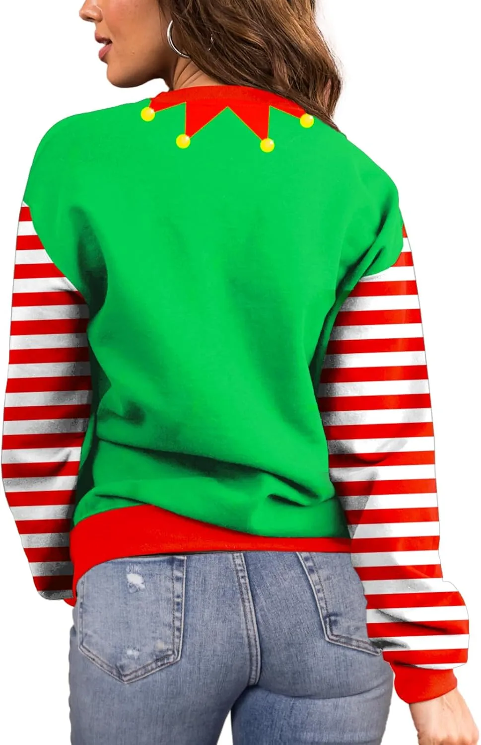 Deerose Women Mardi Gras Sweatshirts St Patricks Long Sleeve Print Shirts
