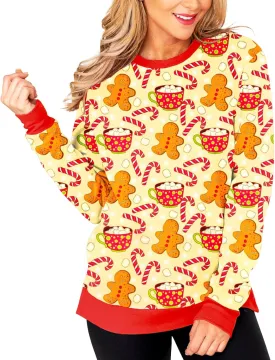 Deerose Women Mardi Gras Sweatshirts St Patricks Long Sleeve Print Shirts