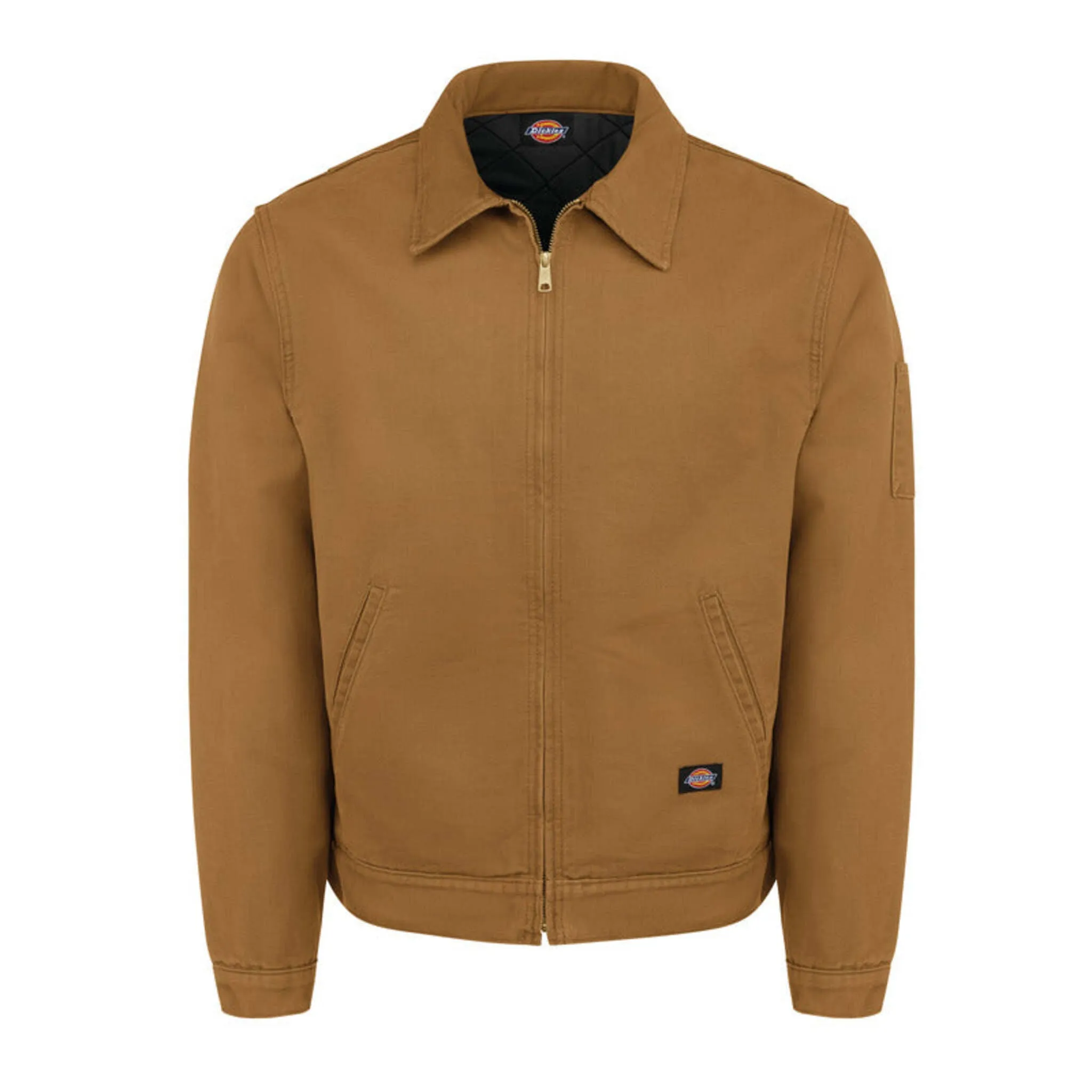 Dickies Men's LJ53 Industrial Duck Jacket with Insulation - Durable 10 oz. Fabric, Warm Lining, Adjustable Waist, Utility Pocket, Heavy-Duty Workwear | S-5XL