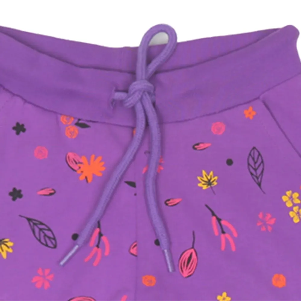Girls Pajama Flower - Printed