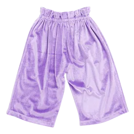 Girls Velour Theodore Pant - Lavender