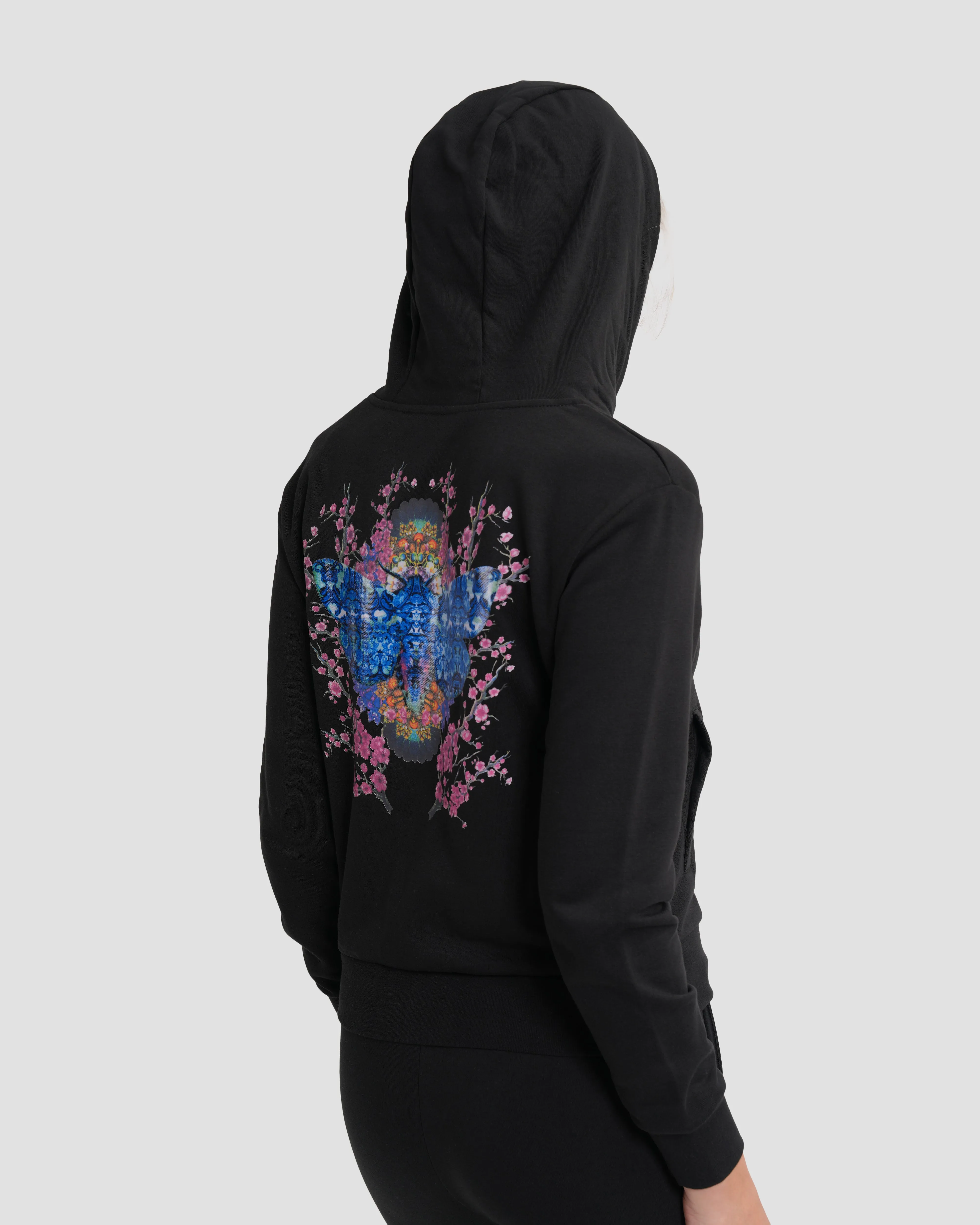 Graphic Print Zip-Up Tracksuit Set