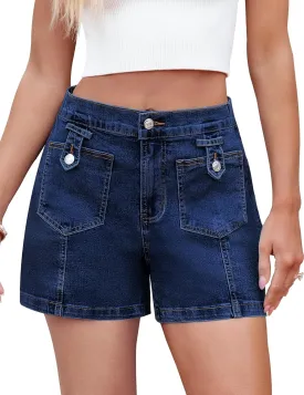 luvamia Jean Shorts for Women High Waisted Wide Leg Elastic Waist Stretchy Denim Jorts Summer Causal Shorts with Pockets luvamia Jean Shorts for Women High Waisted Wide Leg Elastic Waist Stretchy Denim Jorts Summer Causal Shorts with Pockets