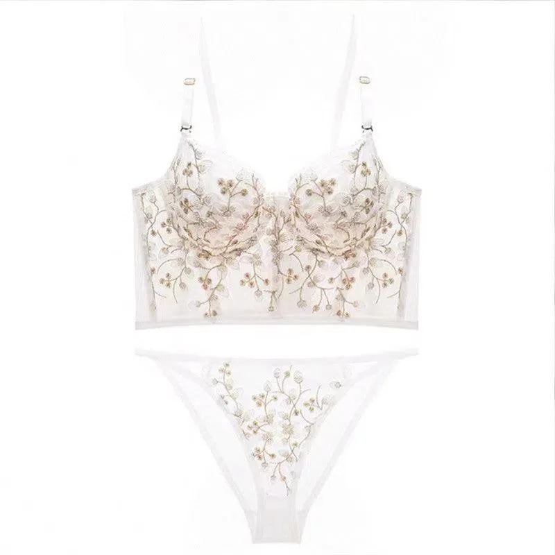 Olivine – Floral corset – Lingerie set
