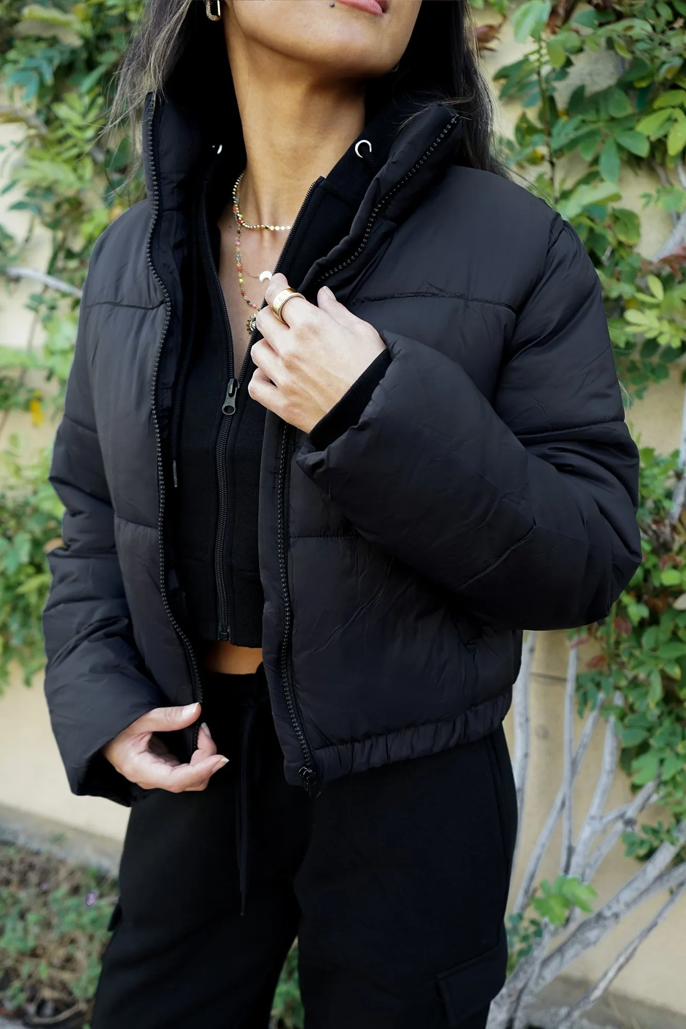 Puffer Jacket - Black