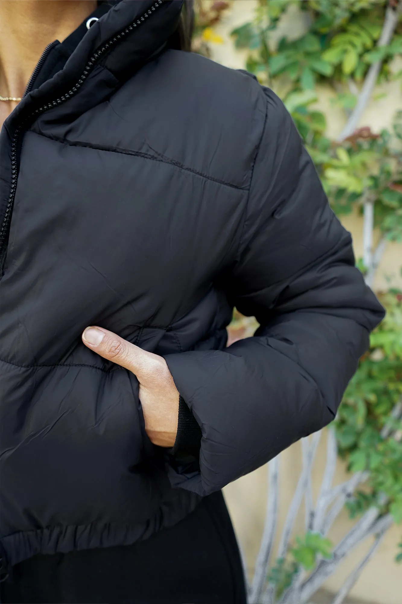 Puffer Jacket - Black