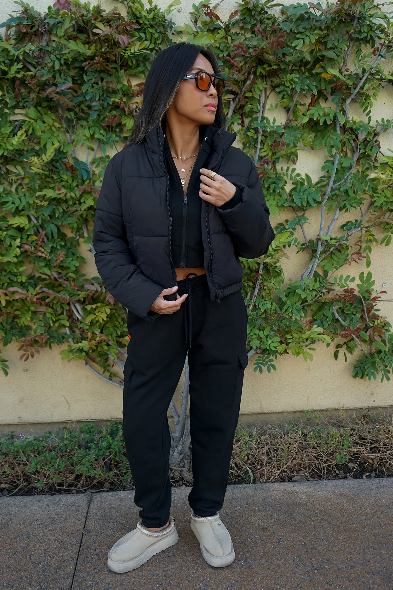Puffer Jacket - Black