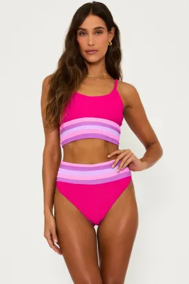 Raspberry Colorblock Mae Top