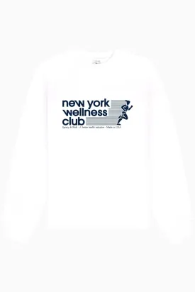 Sporty & Rich USA Wellness Club Sweatshirt - White/ Navy