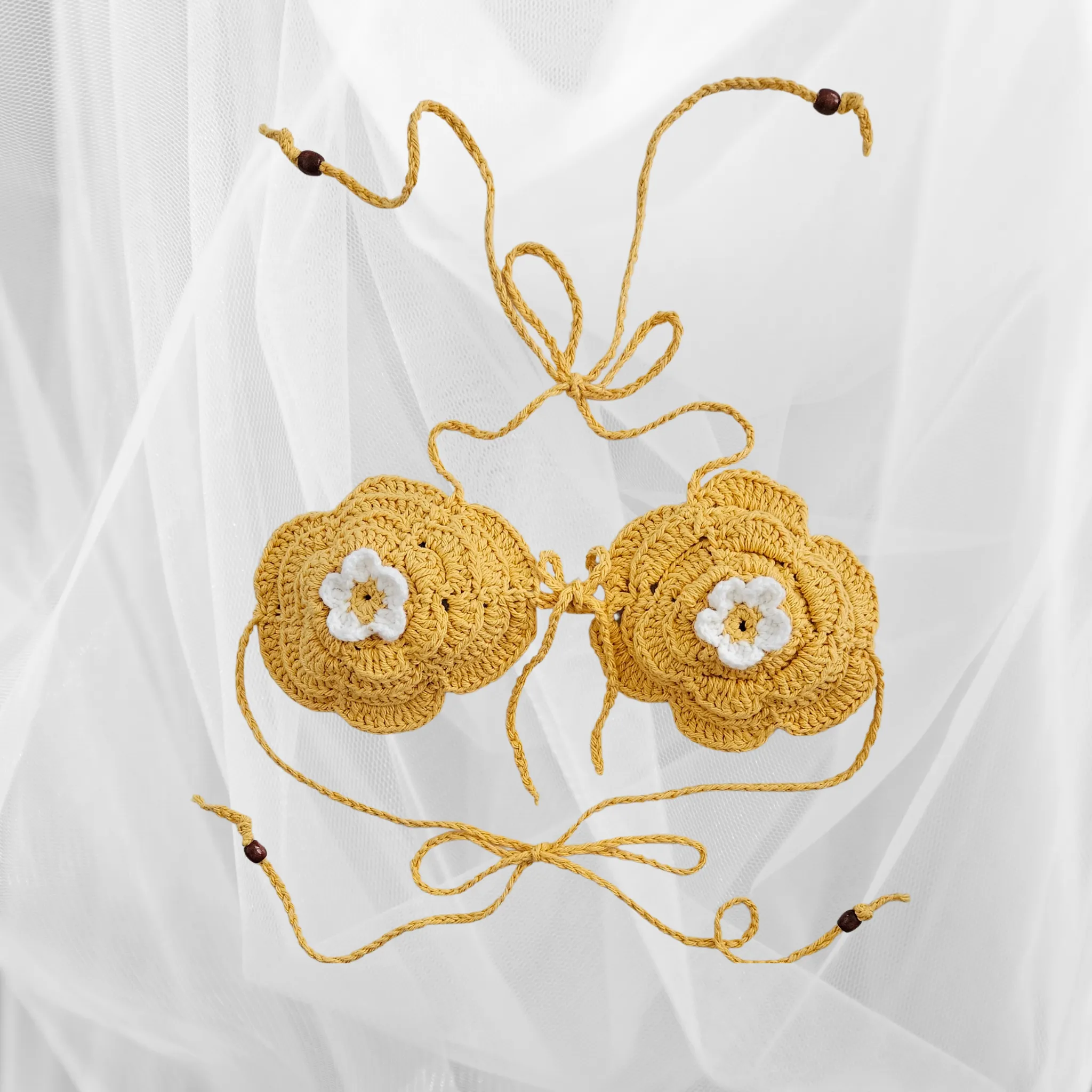 Sun-Kisses Hibiscus Crochet Top