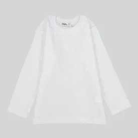 Unisex White Long-Sleeved T-Shirt