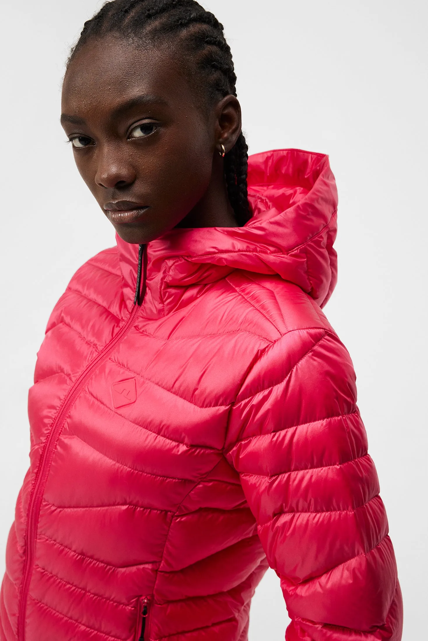 W Cliff Light Down Hood / Rose Red