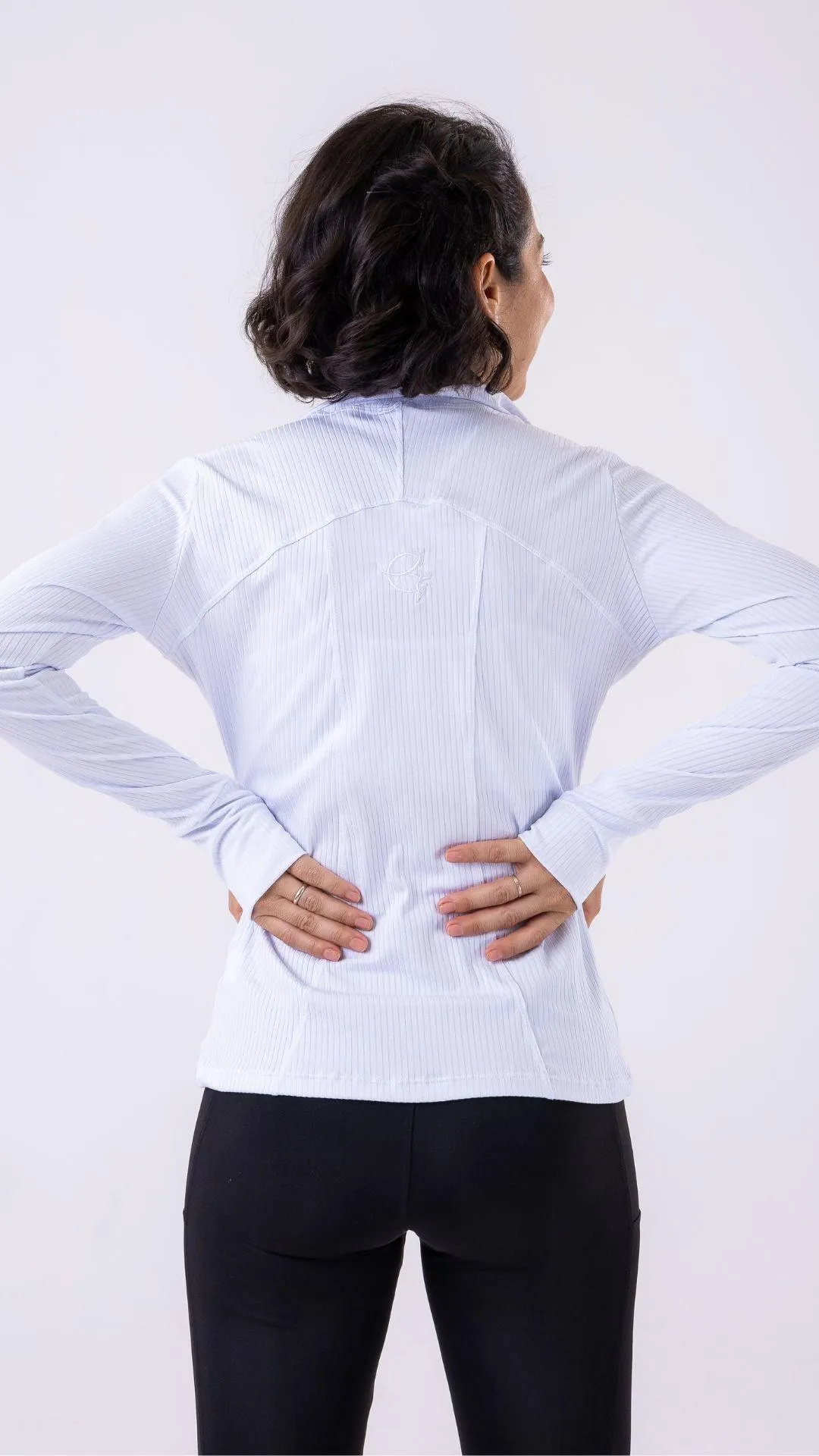 White Ribbed Muse Jacket