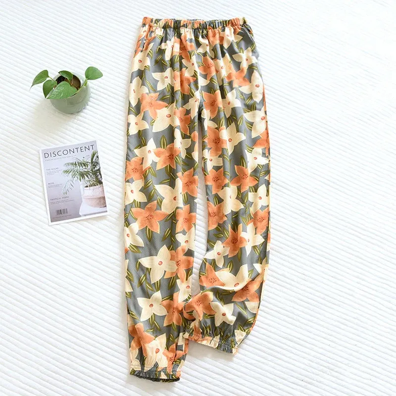 Women's Comfortable Floral Pants