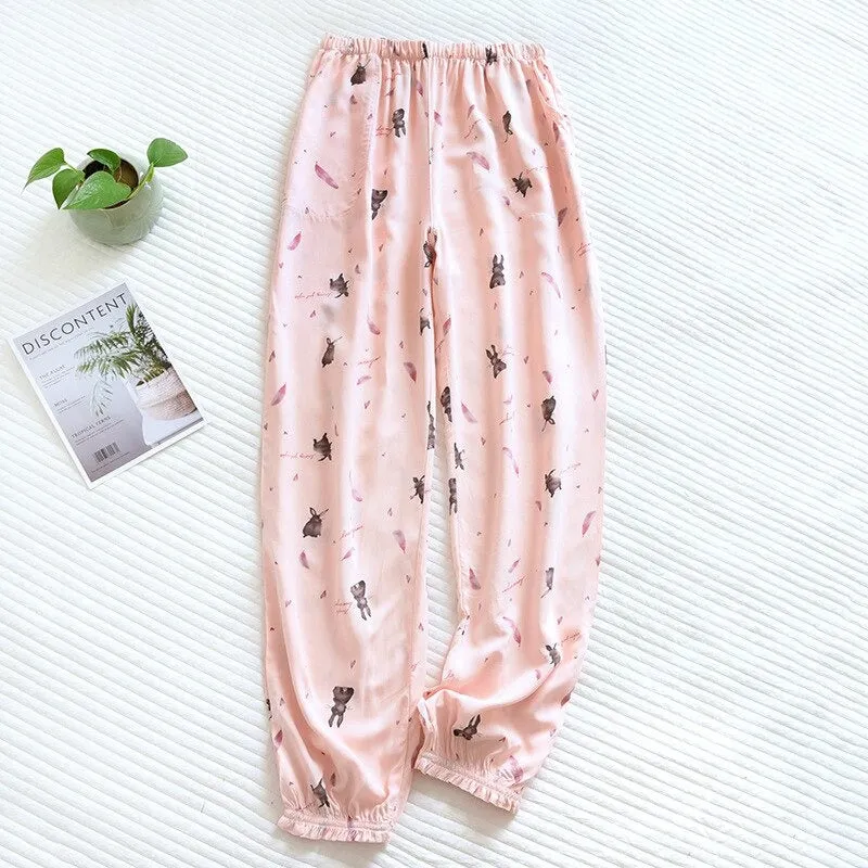 Women's Comfortable Floral Pants