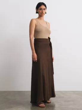 Wrap Skirt, Light Linen, Manzanita